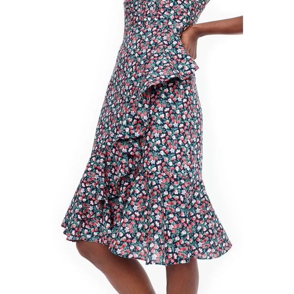 J.Crew Ruffle Dress in Liberty Sarah Floral - Picture 3 of 7